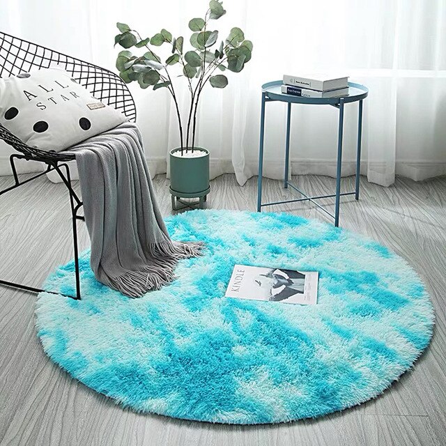 Round Fur Rug