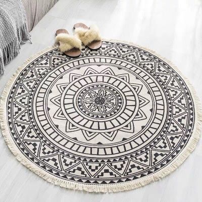 Round Bohemian Rug