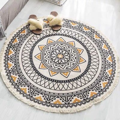 Round Bohemian Rug