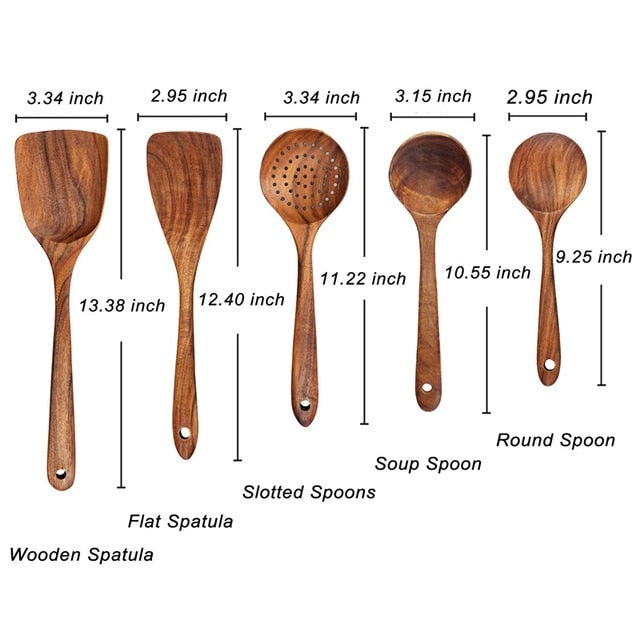 Natural Kitchen Utensil Set