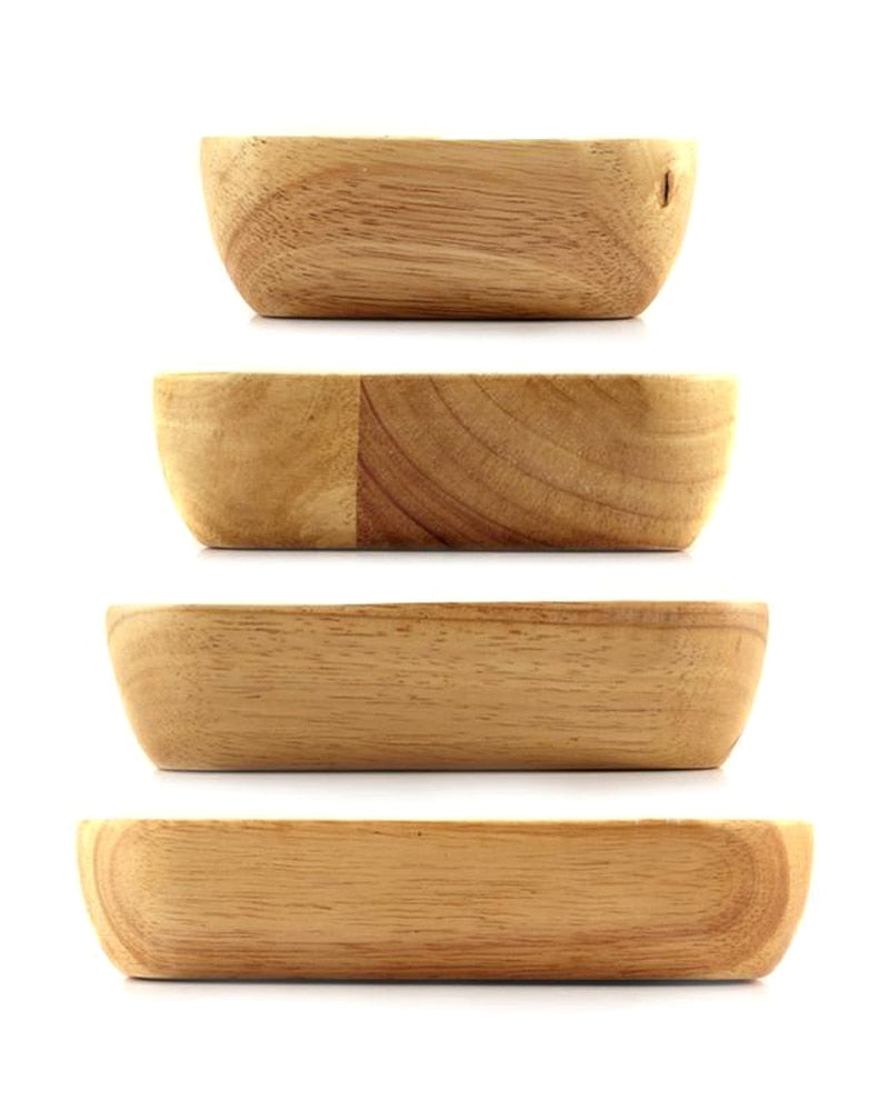 Wooden Square Bowls