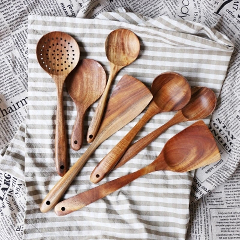 Natural Kitchen Utensil Set