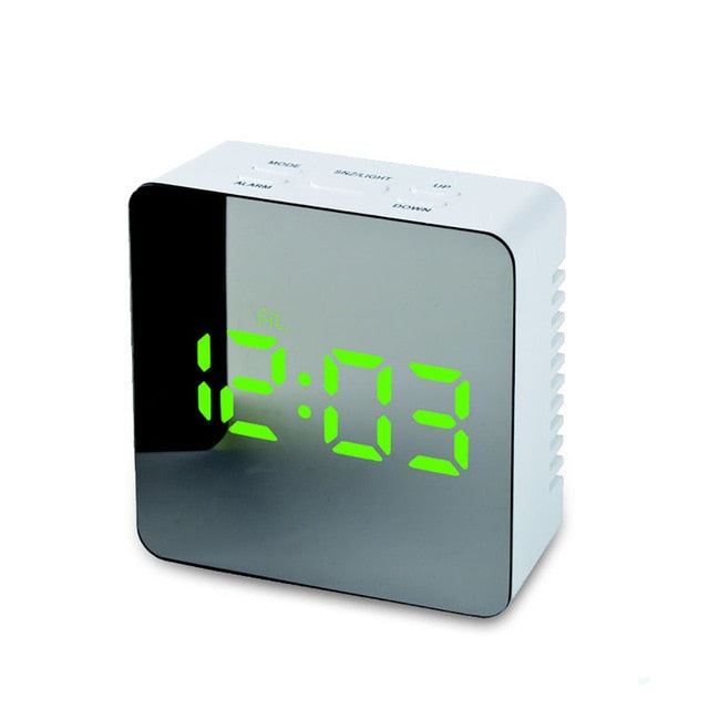 Square Reflective Alarm Clock