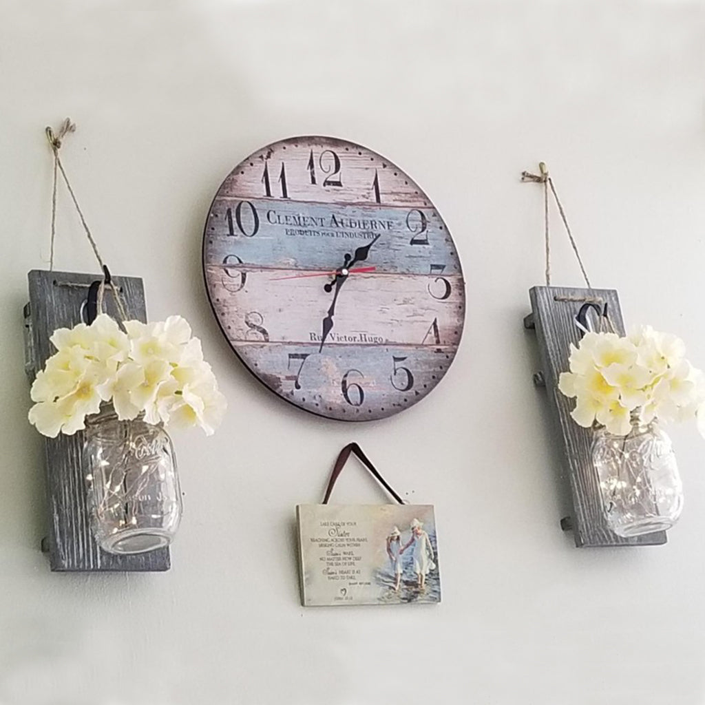 Wooden Style Wall Clock