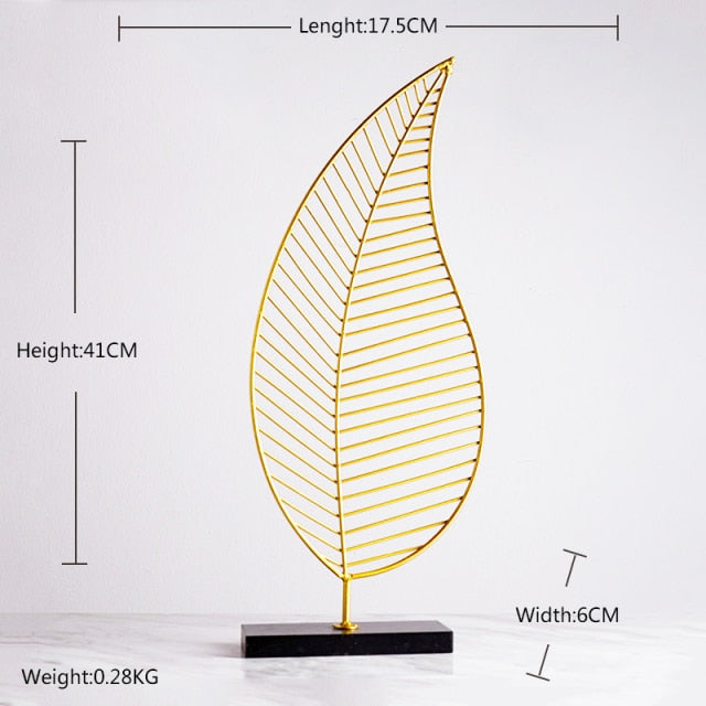 Golden Leaf Decorative Ornament