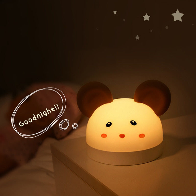 Mouse LED Night Light and Alarm Clock