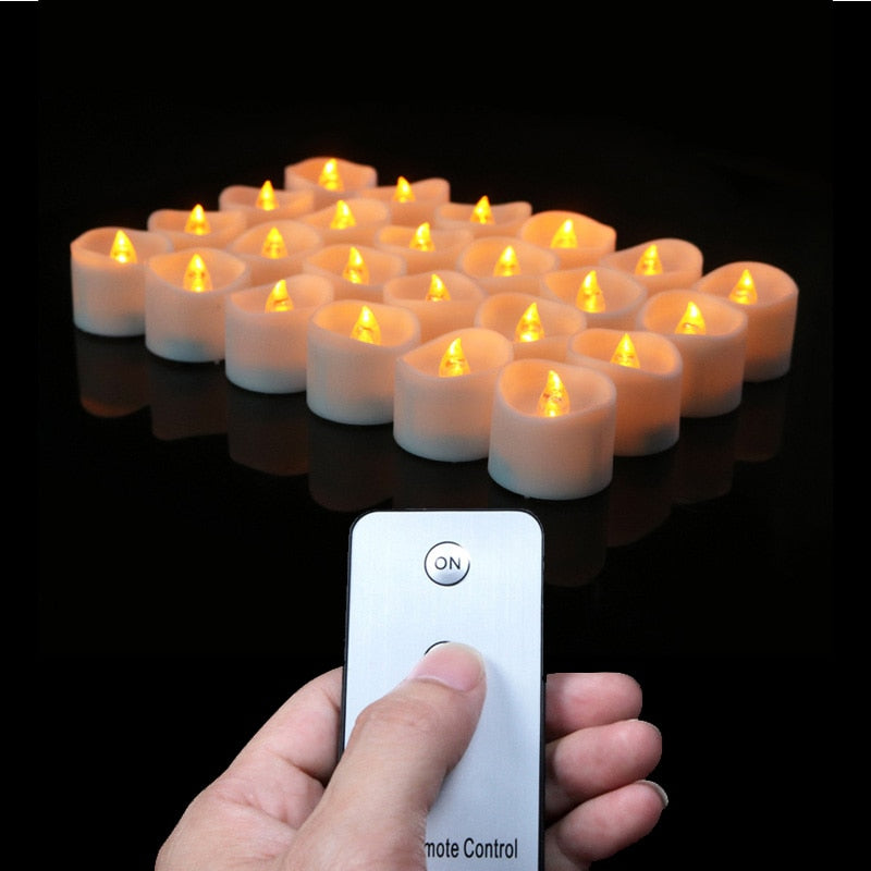 Remote-operated Tea Light Candles