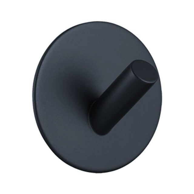 Black/Silver Adhesive Hooks