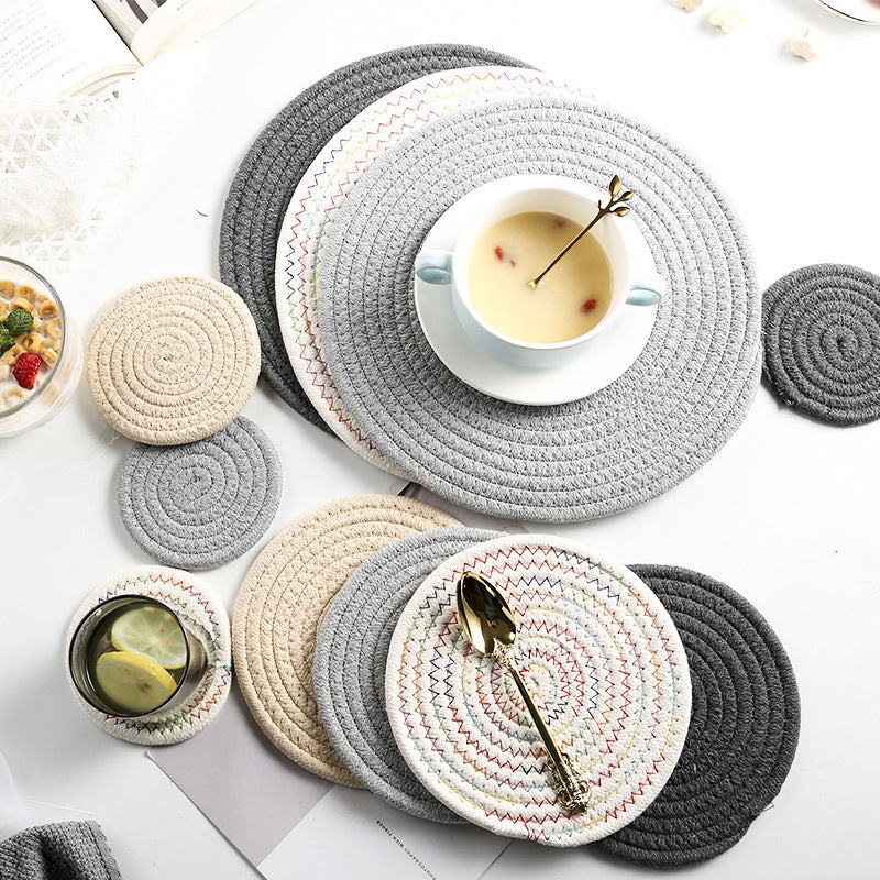 Woven/Braided Placemat and Coasters