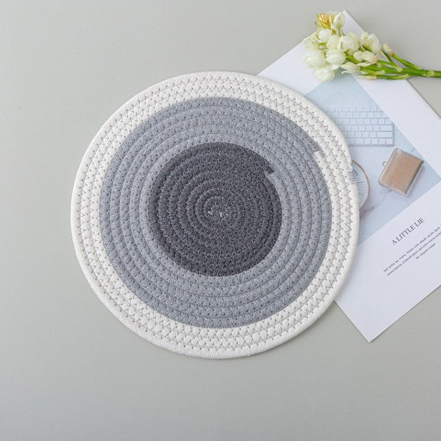 Woven/Braided Placemat and Coasters