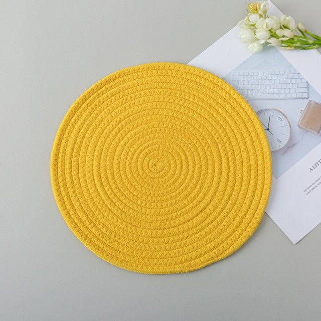 Woven/Braided Placemat and Coasters