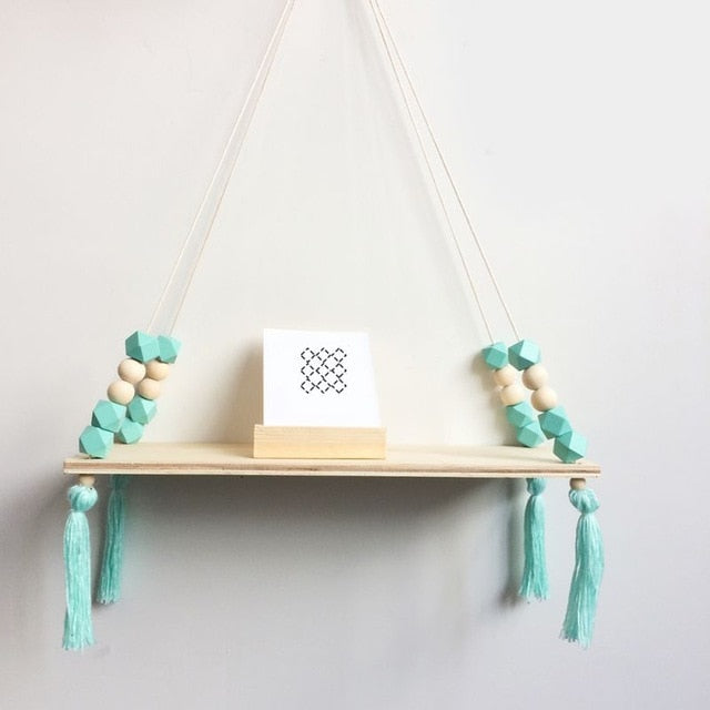 Hanging Beaded Shelf