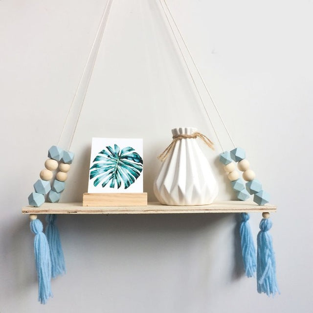 Hanging Beaded Shelf