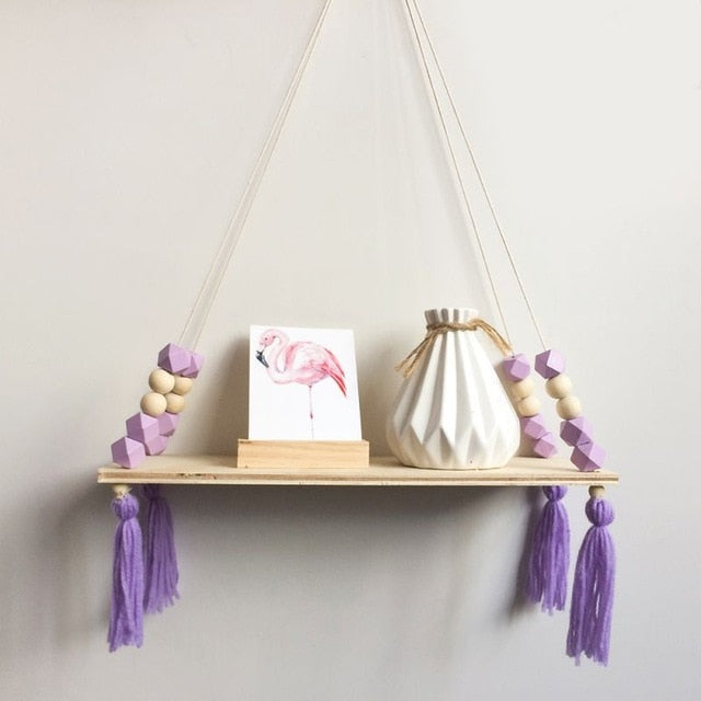 Hanging Beaded Shelf