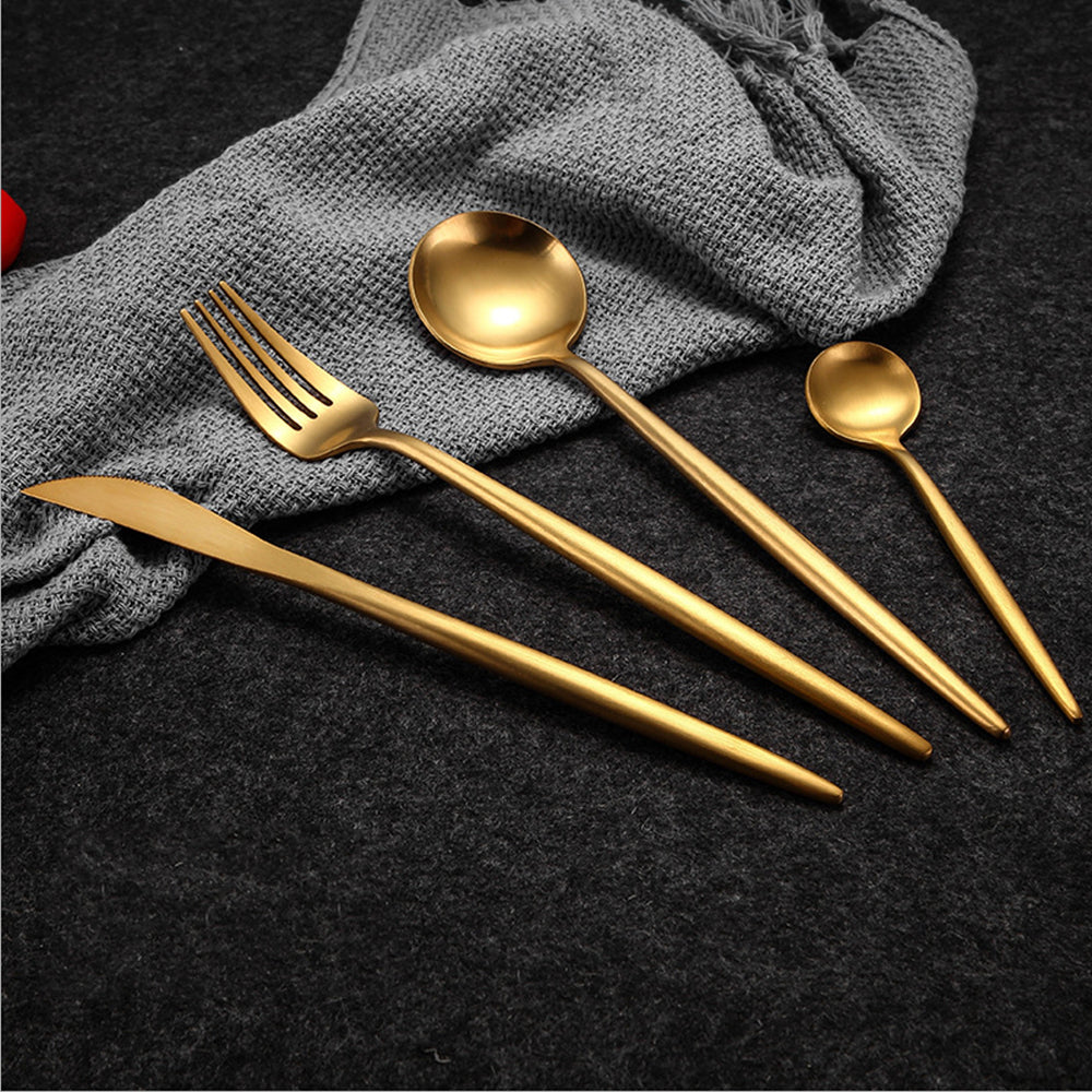 Gold Cutlery Set (4 piece) - The Decor House