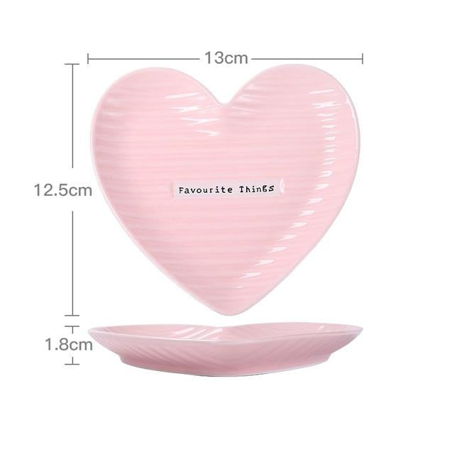 Heart Ceramic Plates